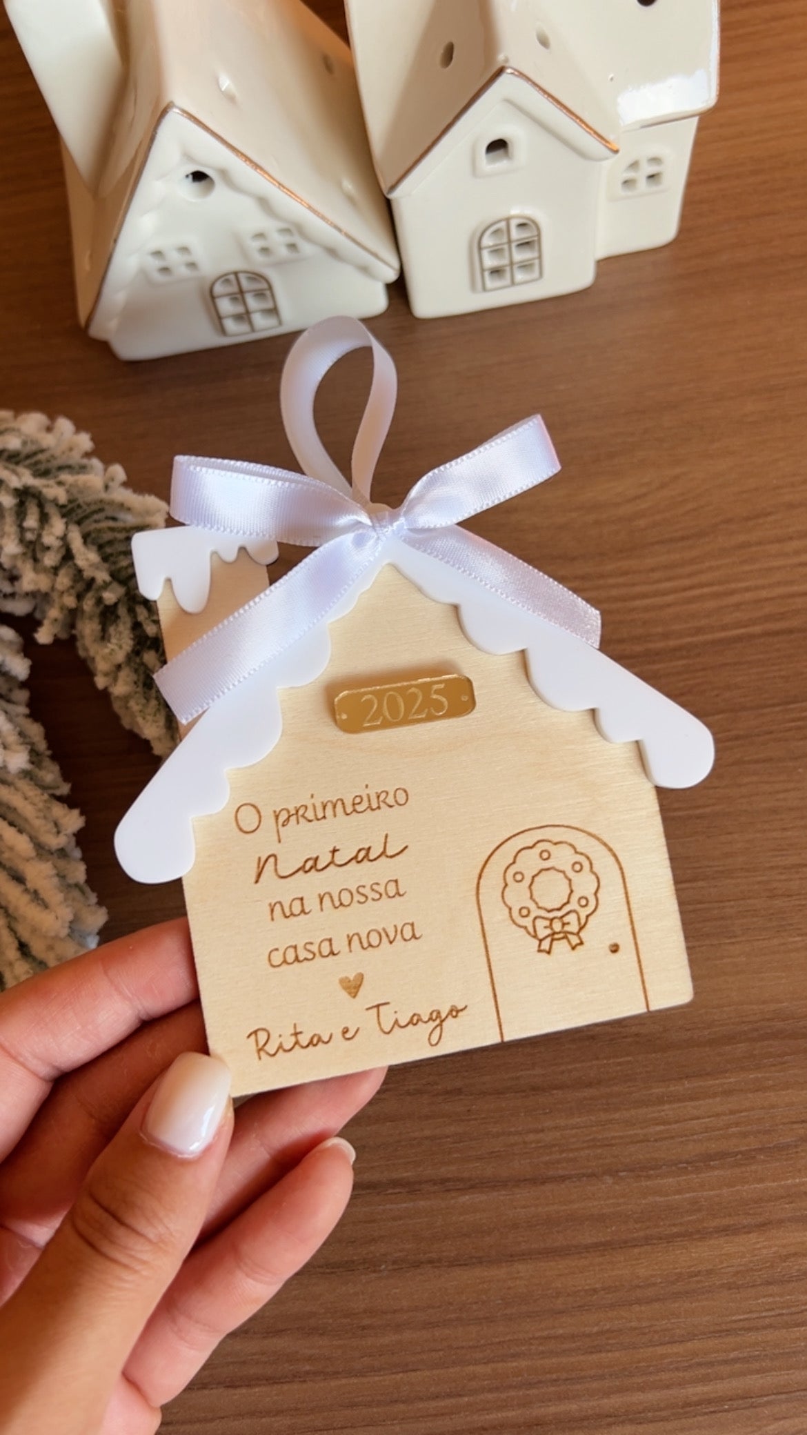 Casinha "O nosso Primeiro Natal na casa nova"