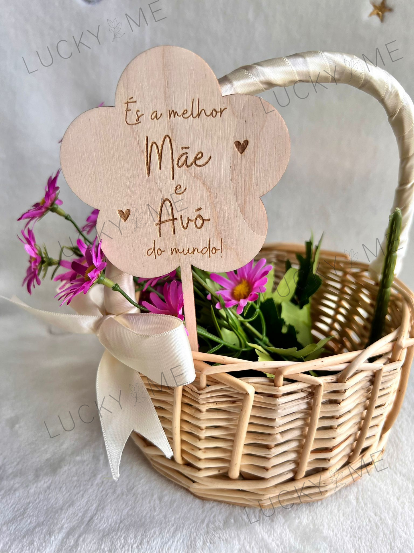 Espeto para vaso ou ramo de dia da Mãe