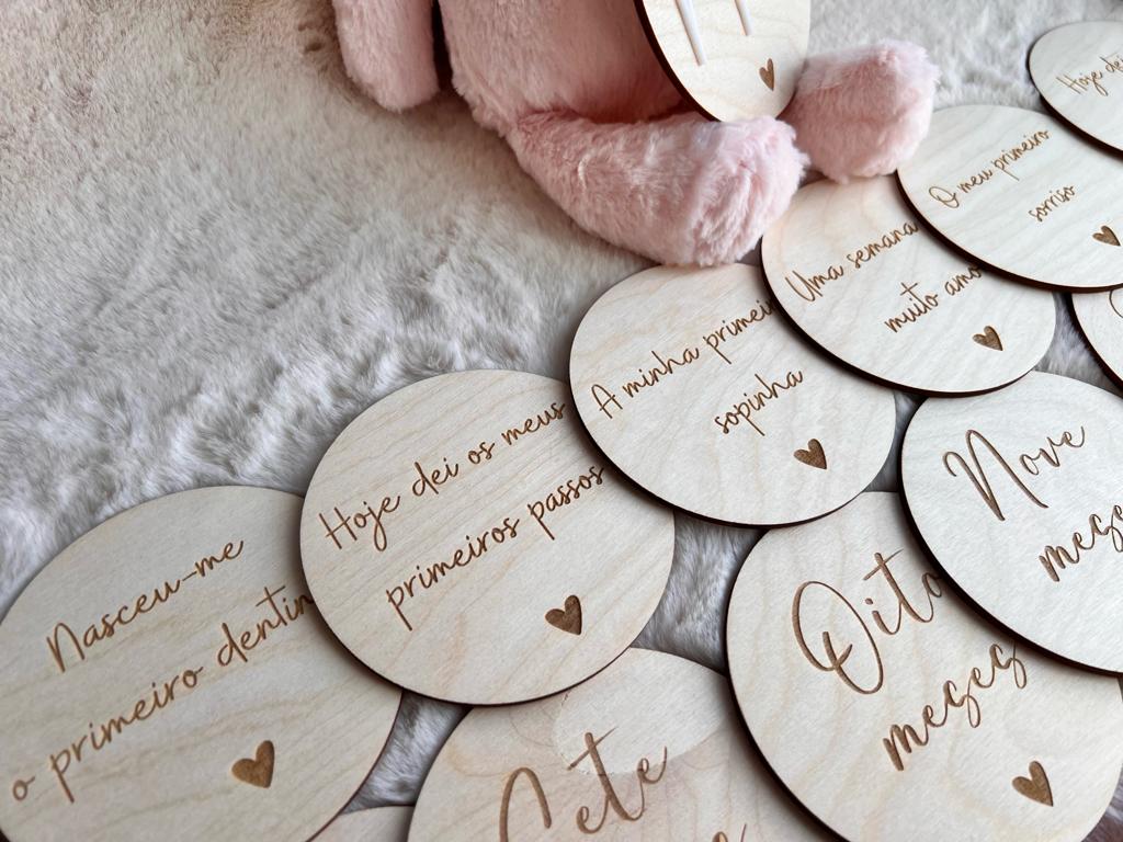 Milestones - Placas de Crescimento- Meses e Frases
