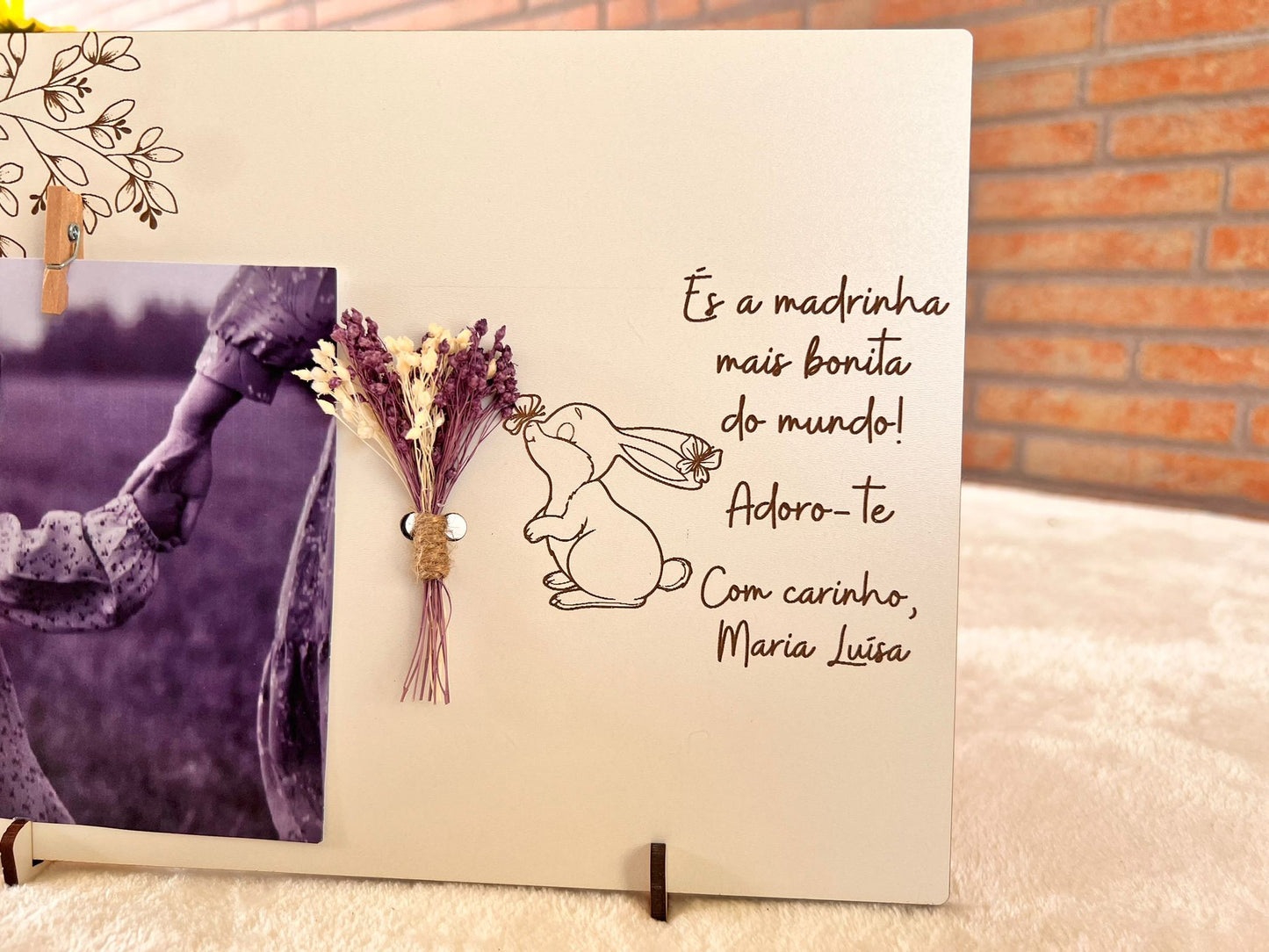 Moldura de Páscoa para madrinha / padrinho / padrinhos