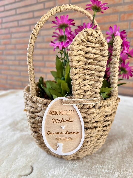 Prenda / Ovo da Páscoa para Madrinha / Padrinho / Padrinhos
