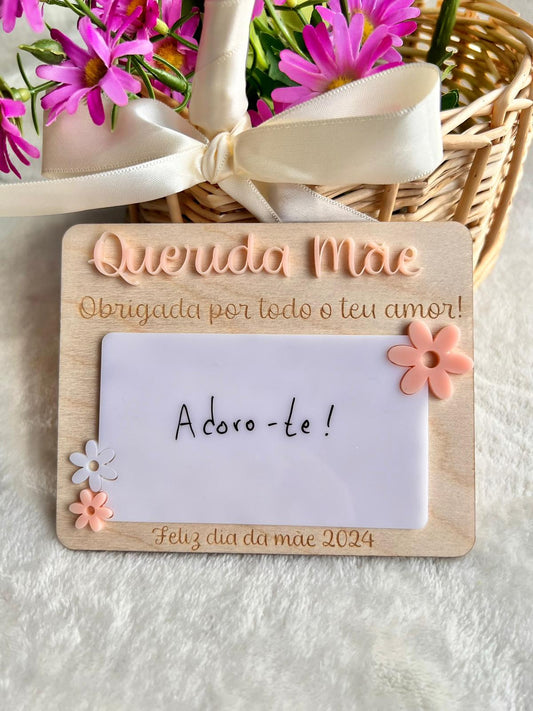 Placa para frigorifico - Dia da mãe