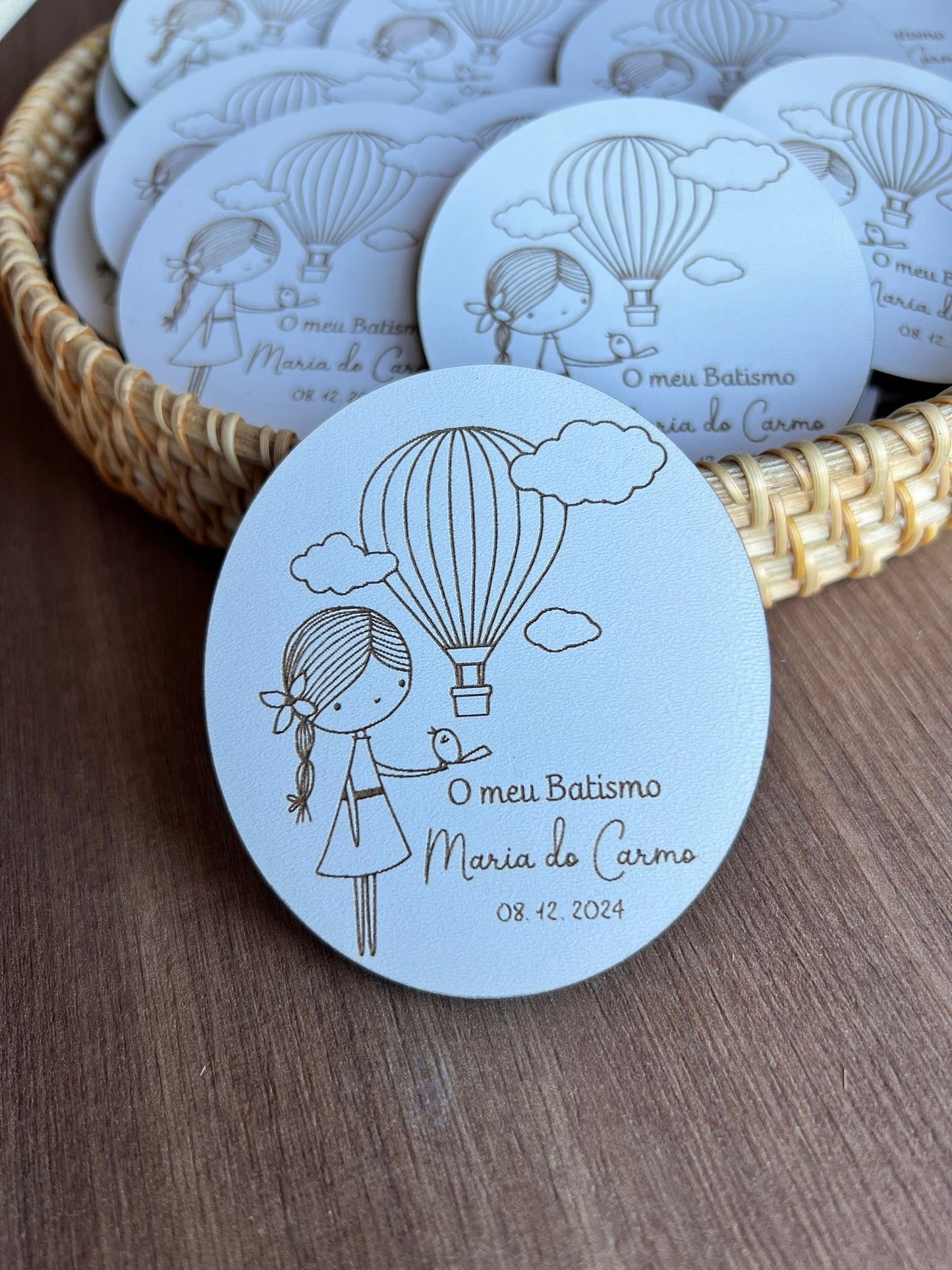 Lembrança de batizado balão de ar quente