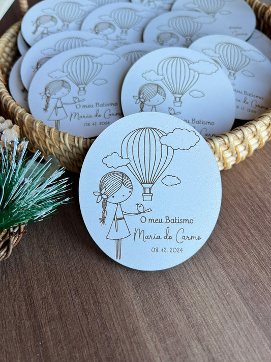 Lembrança de batizado balão de ar quente