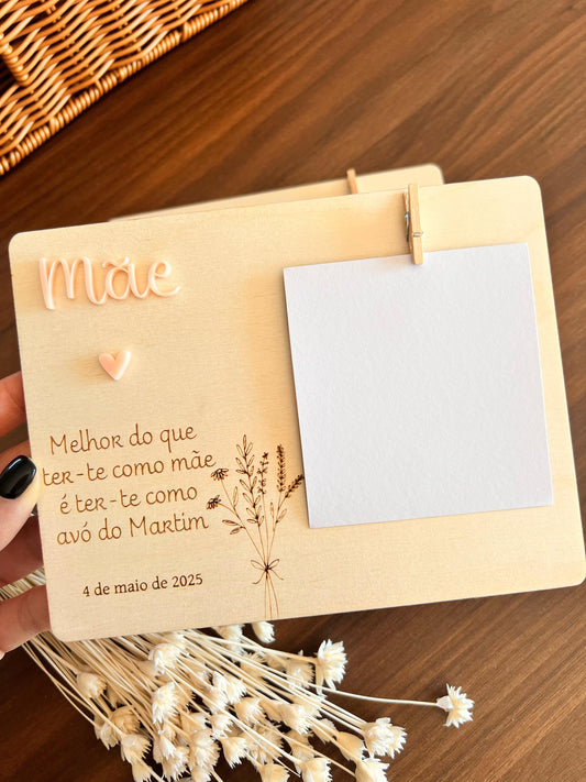 Placa Personalizada para Mãe e Avó