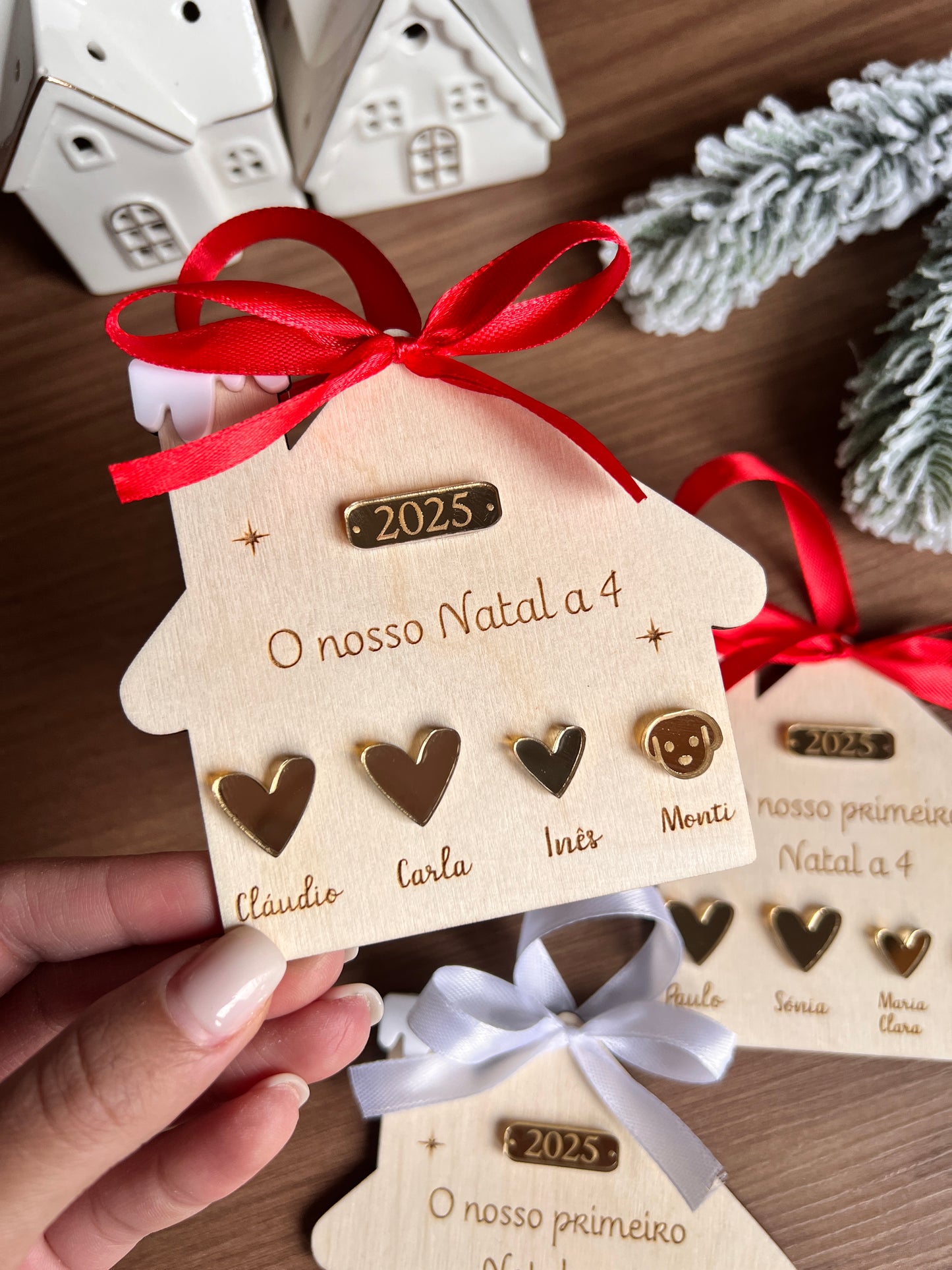 Pendente de Natal “Primeiro Natal a três"