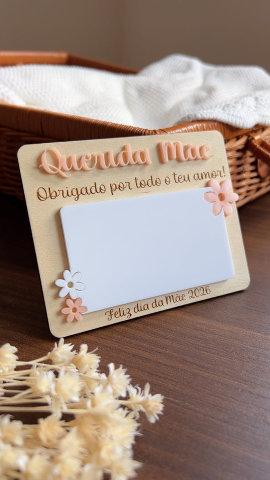 Placa para frigorifico - Dia da mãe