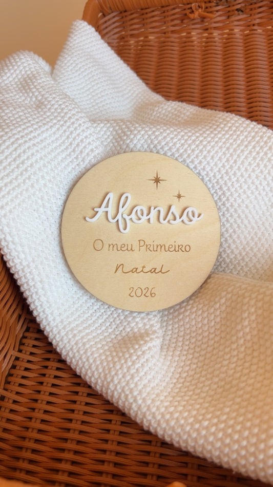 Milestone Personalizado "O meu primeiro Natal"
