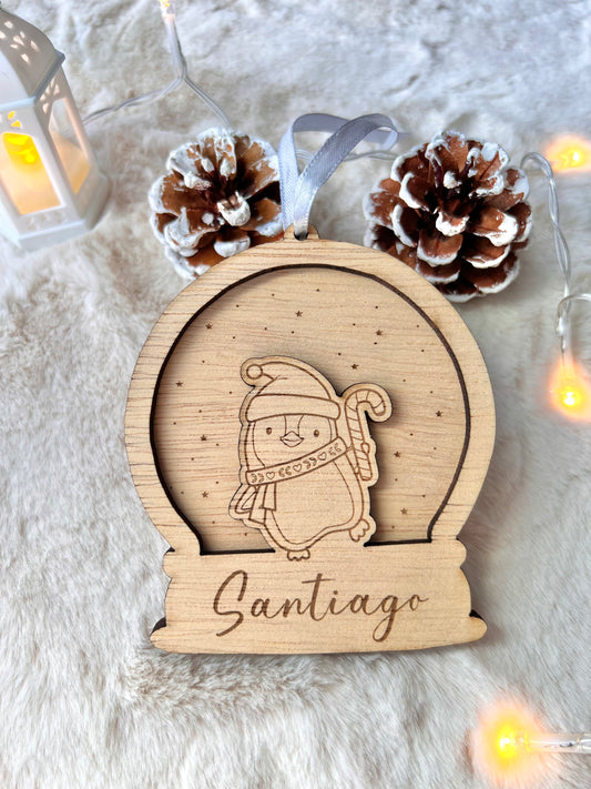 Bola de Natal com nome personalizado