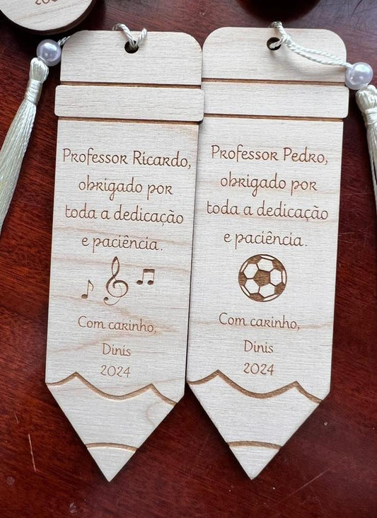 Marcador de livro em forma de lápis para Professores de música / educação física