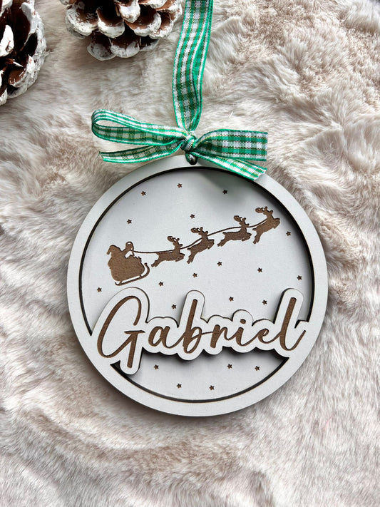 Bola de Natal com nome personalizado