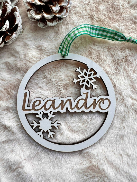 Bola de Natal com nome personalizado