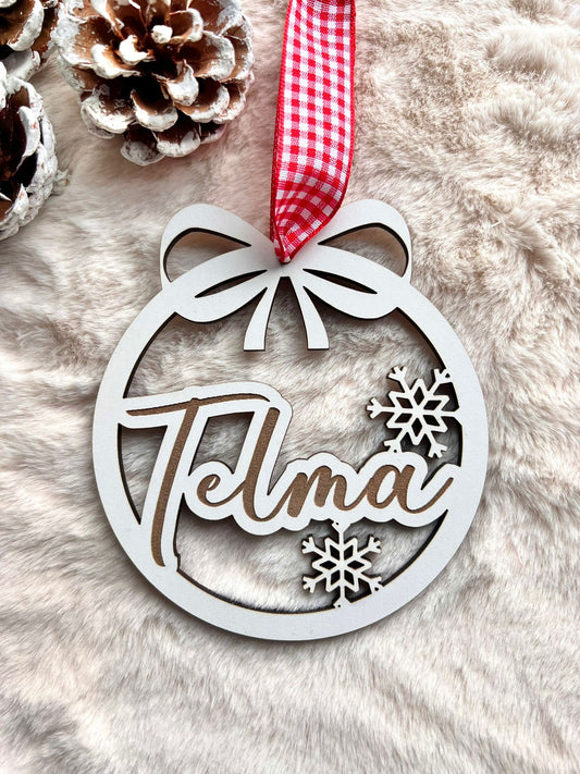 Bola de Natal com nome personalizado